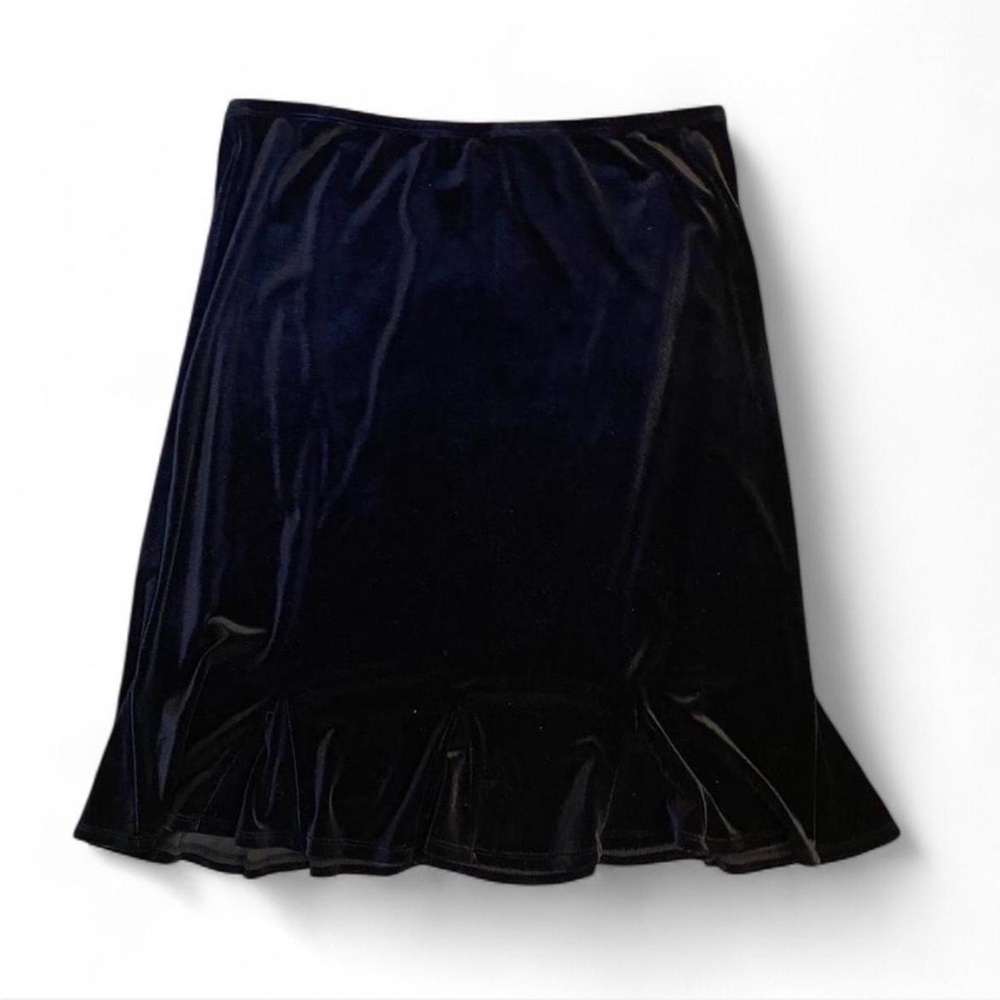 90s style velour black skirt - used but excellent condition